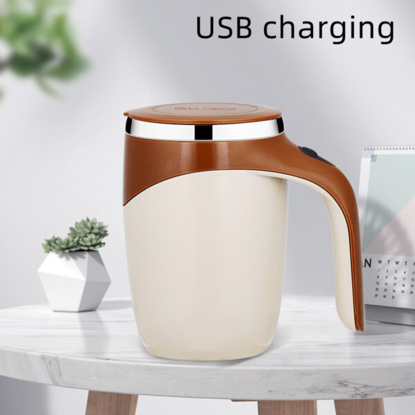 Rechargeable Model Automatic Stirring Cup Coffee Cup High Value Electric Stirring Cup Lazy Milkshake Rotating Magnetic Water Cup - Image 4